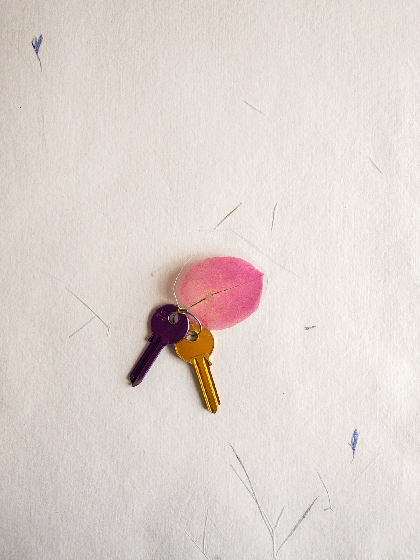 pressed flower keychain, mixed flowers, handmade bookmark, gift, dried flower, fleur séchée , Trousseau de clés
