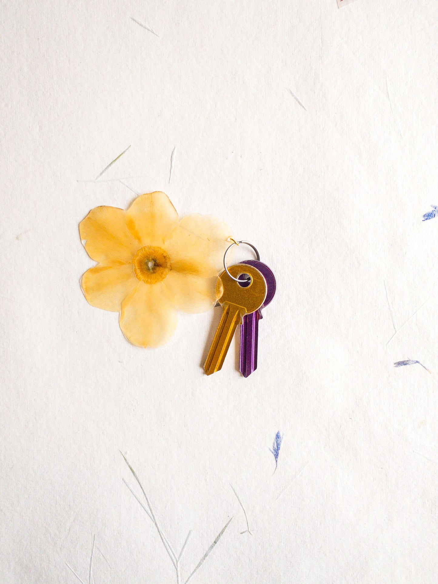 pressed flower keychain, mixed flowers, handmade bookmark, gift, dried flower, fleur séchée , Trousseau de clés