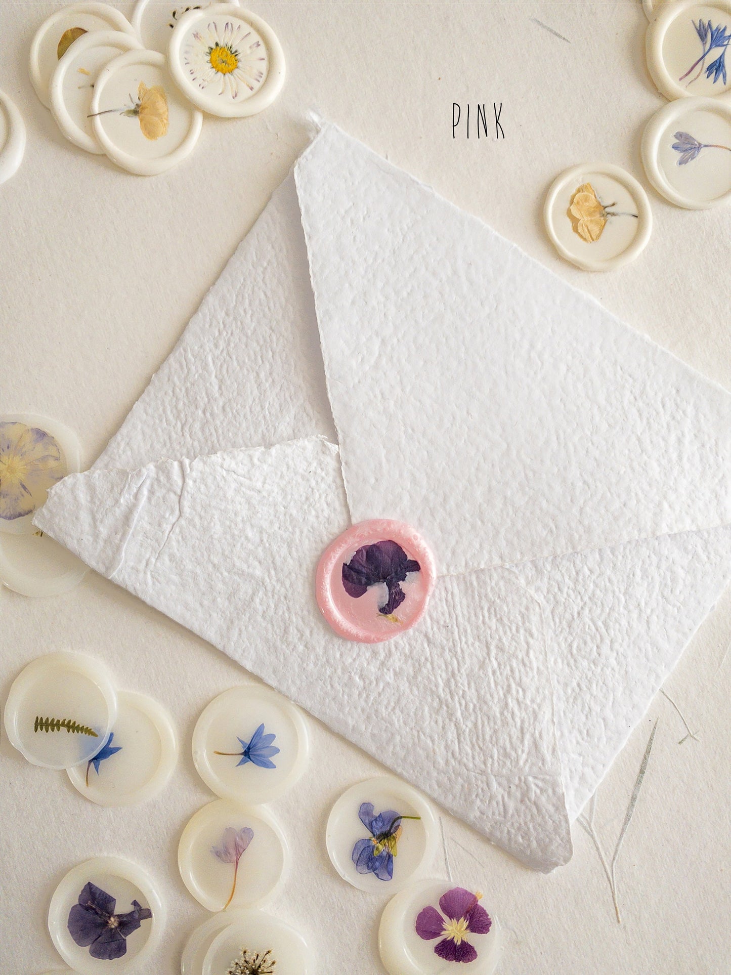 Pressed flower Seals Stickers, Self Adhesive Wax Seals, flower Wax Seals, Invitation Wax Seals, Wedding Wax Seal Stickers