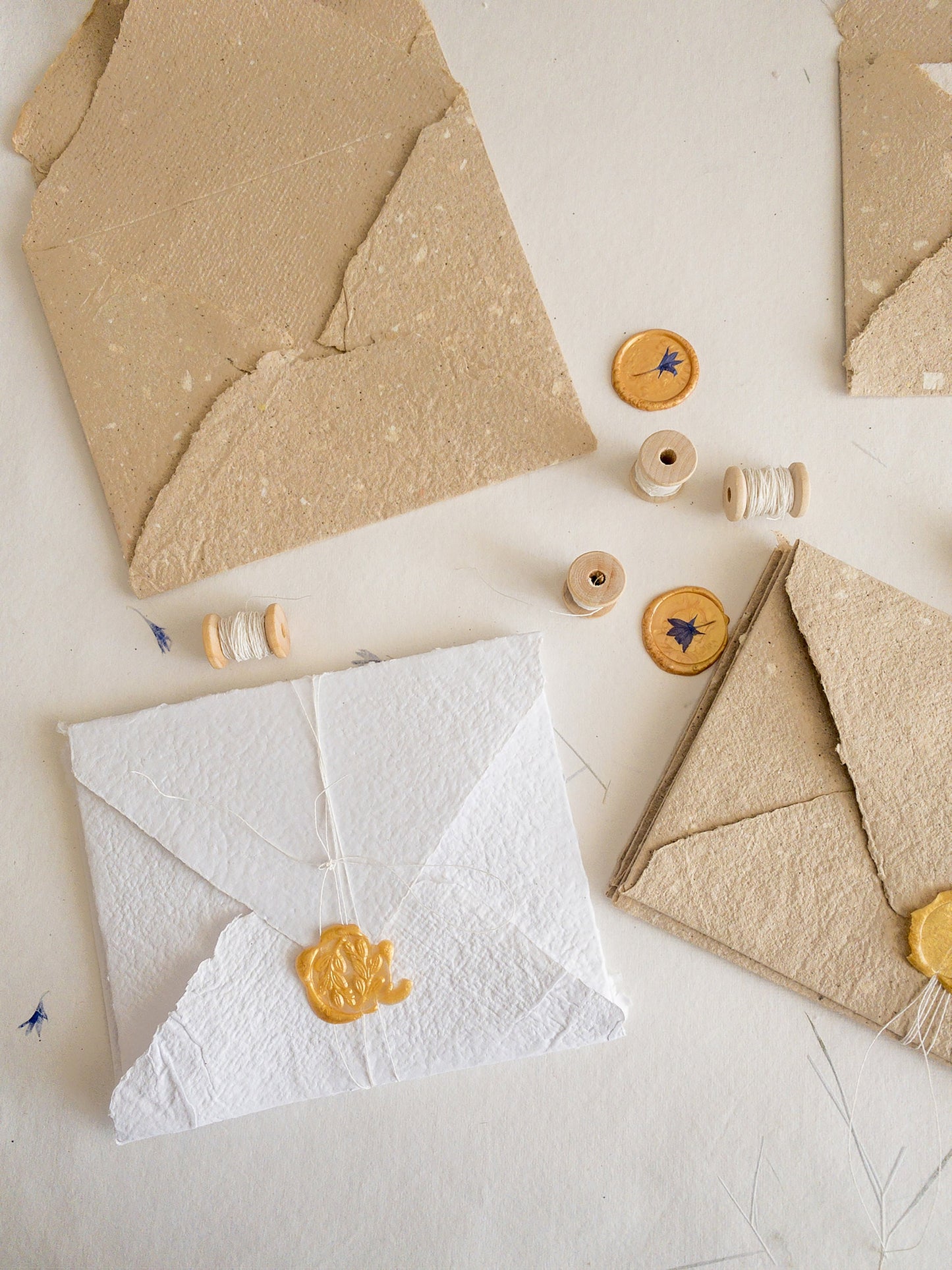 Handmade Deckle Edge Envelop, handmade paper, Invitation Paper, Calligraphy Paper, Papier Fait Main,