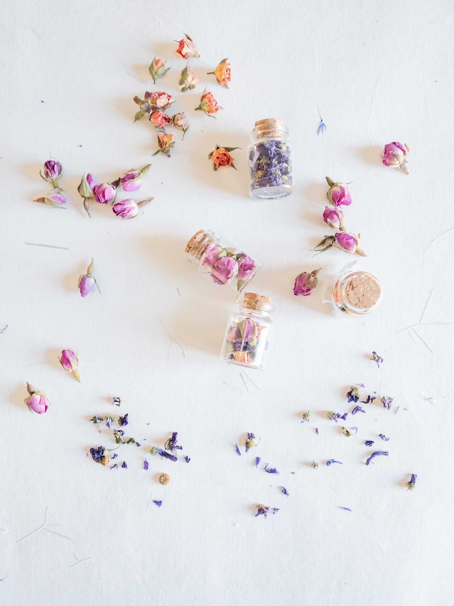 Glass bottle of dried flowers, mixed flowers, dried flowers in a bottle ,Wedding gift, dried flower, fleur séchée ,