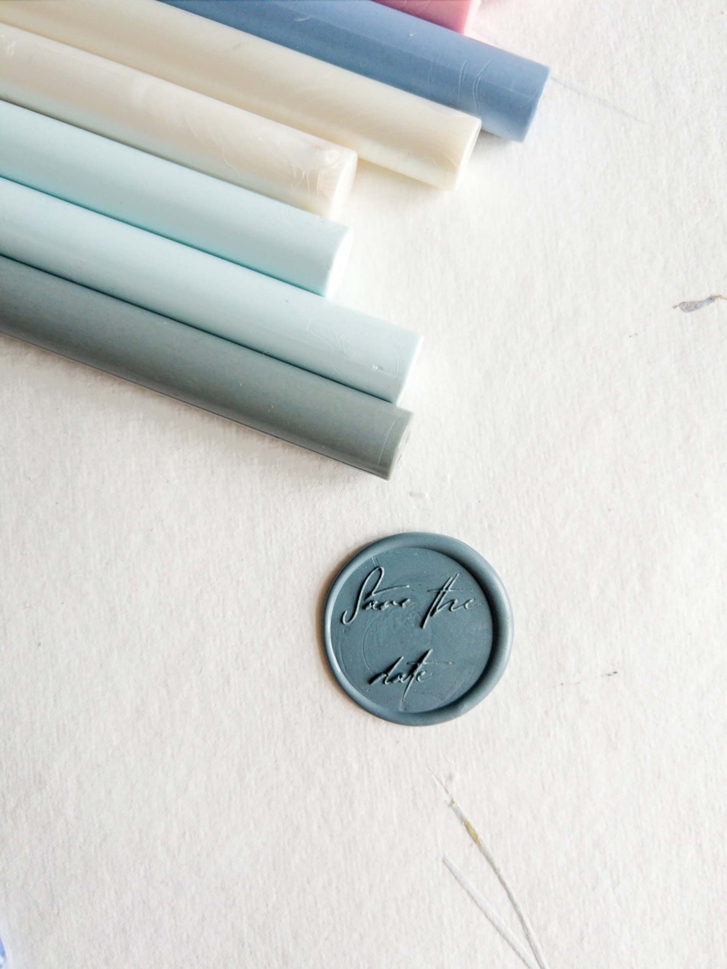 "Save The Date" Self Adhesive wax seal