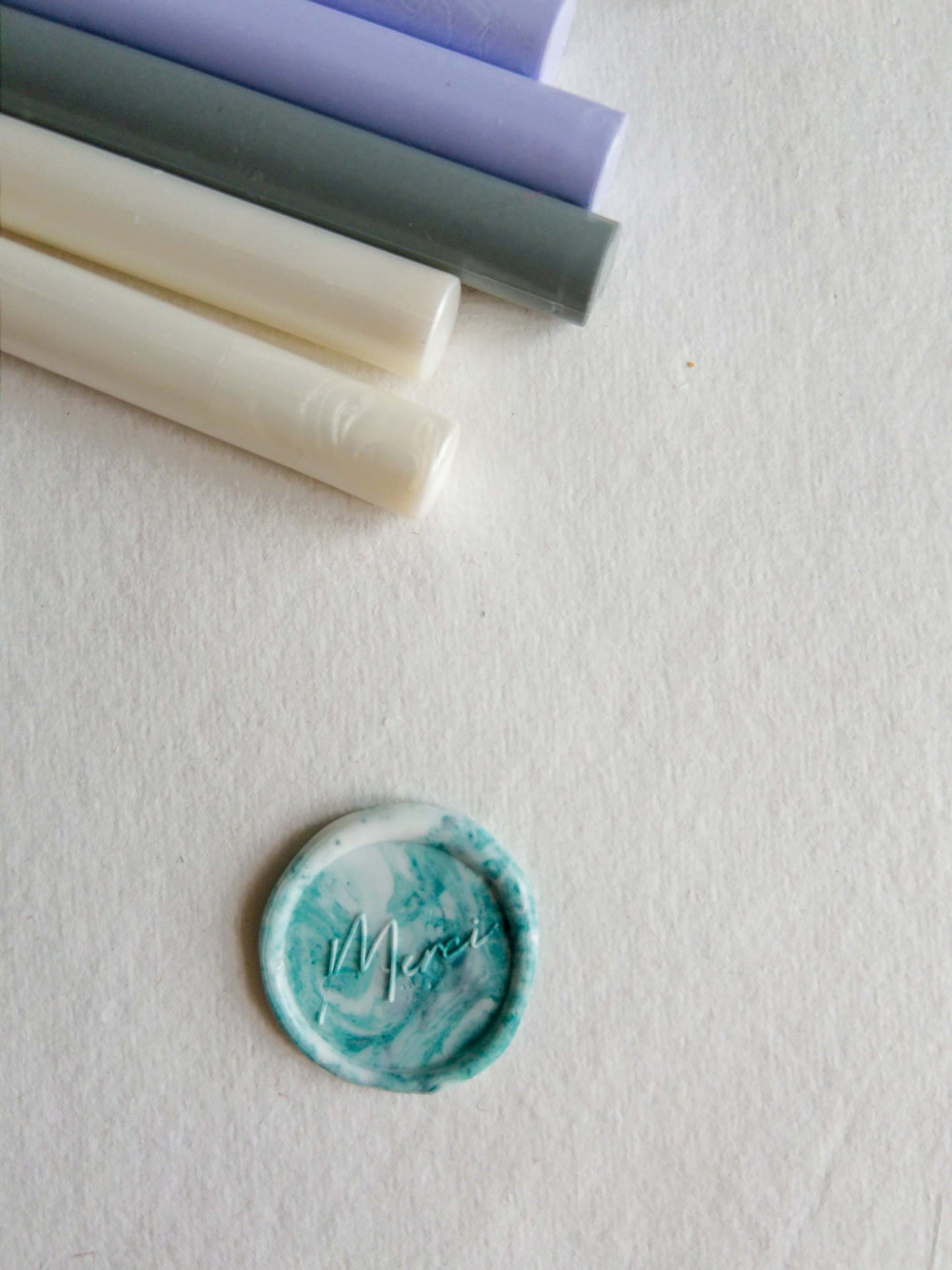 "Save The Date" Self Adhesive wax seal