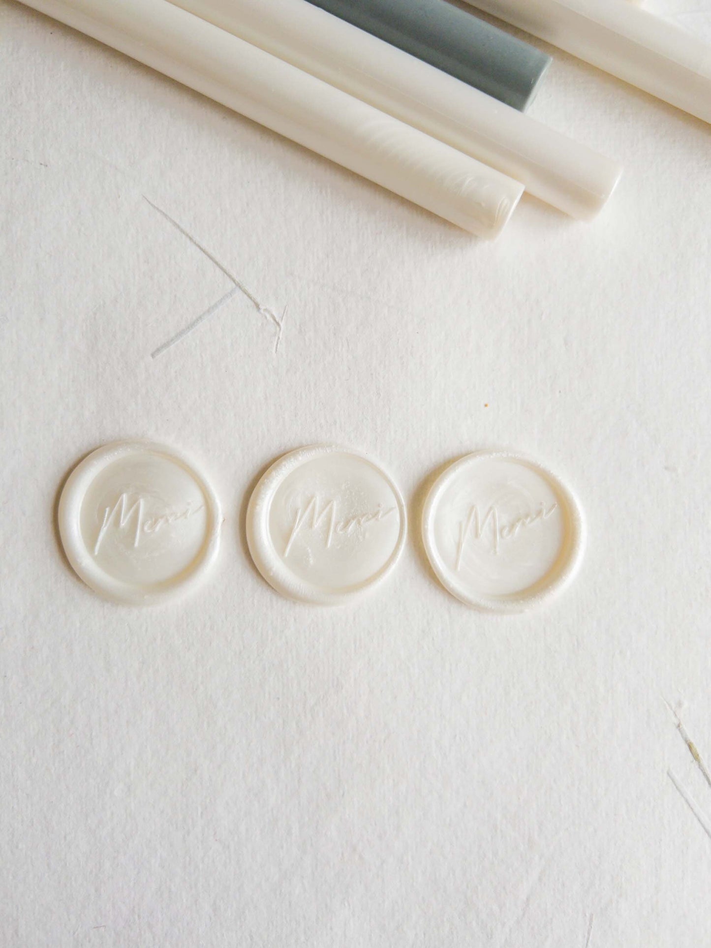 "MERCI" Self Adhesive wax seal