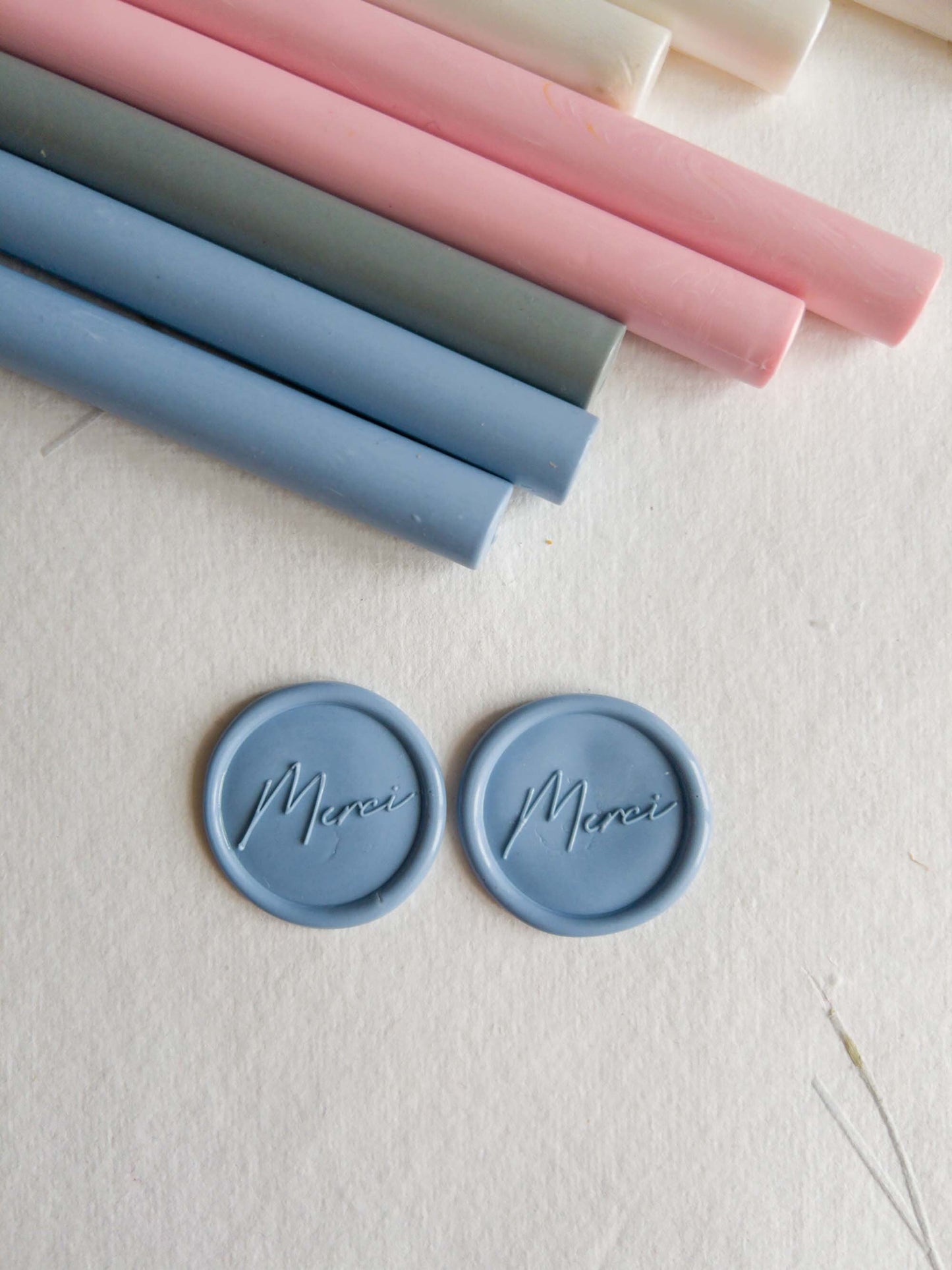 "MERCI" Self Adhesive wax seal
