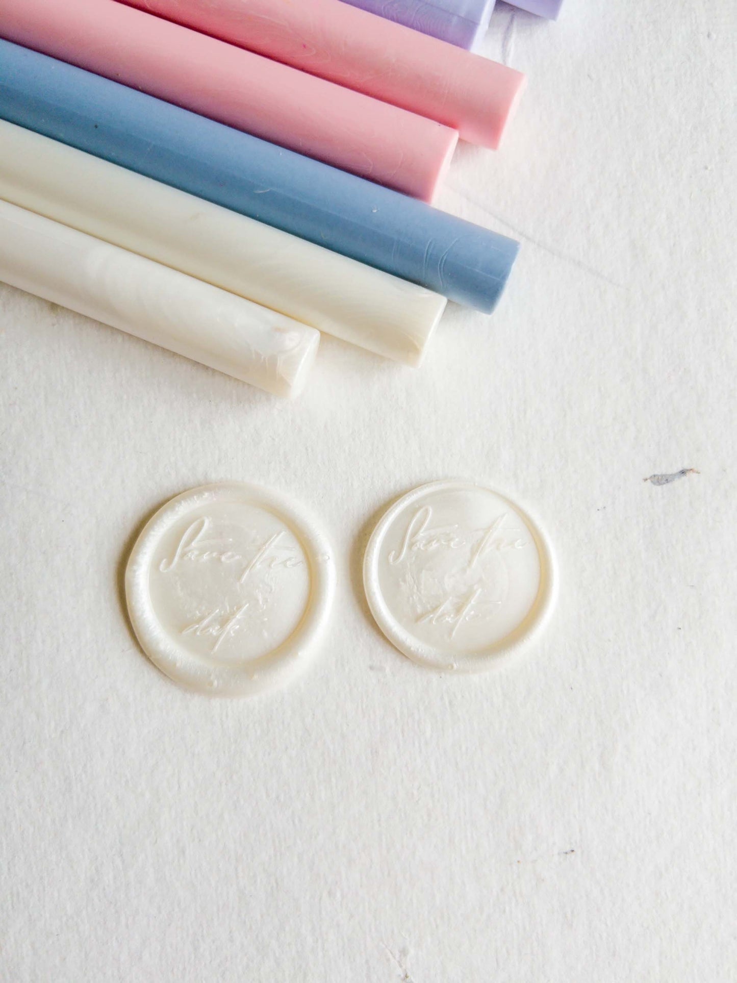 "Save The Date" Self Adhesive wax seal