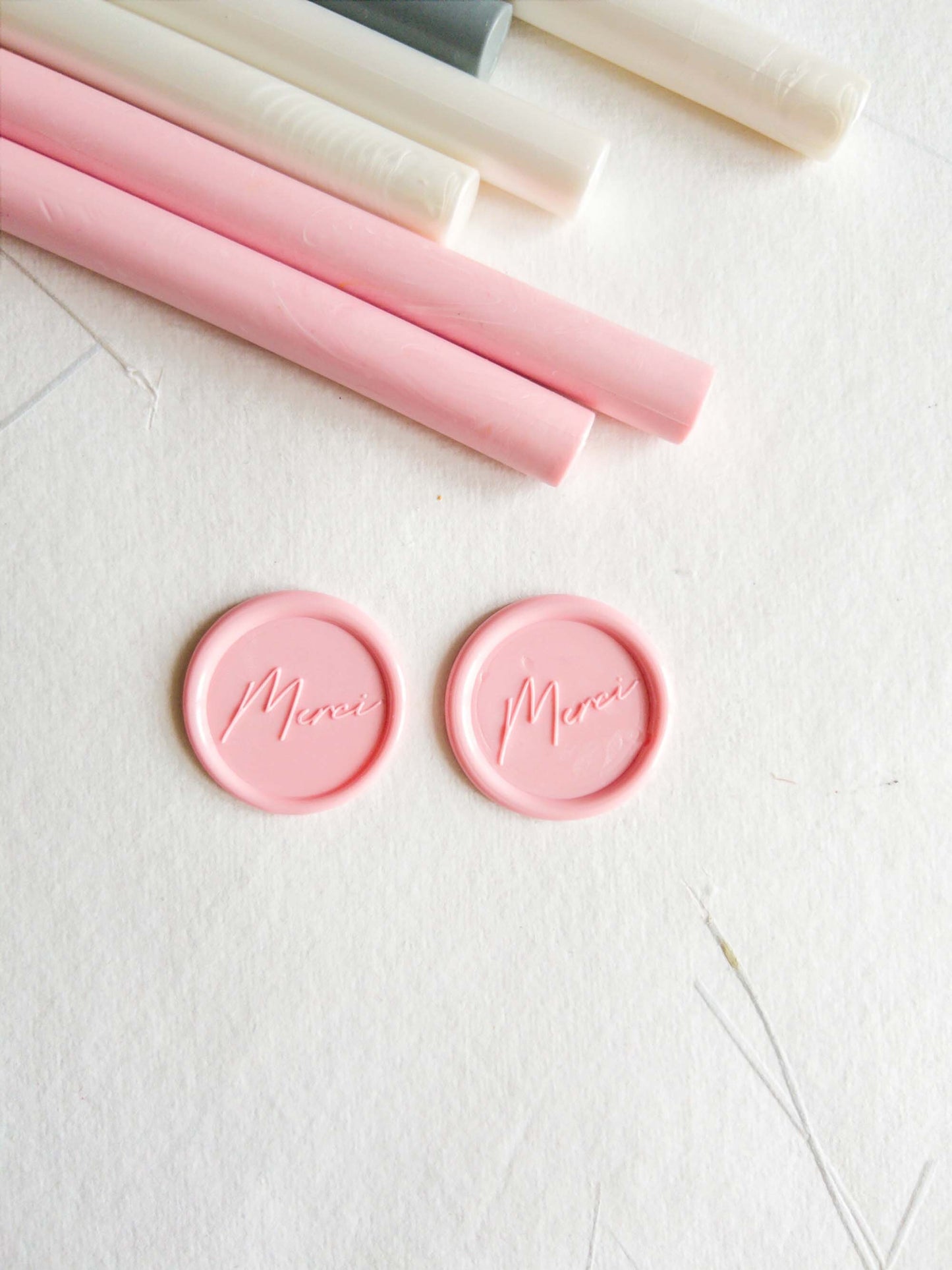 "MERCI" Self Adhesive wax seal