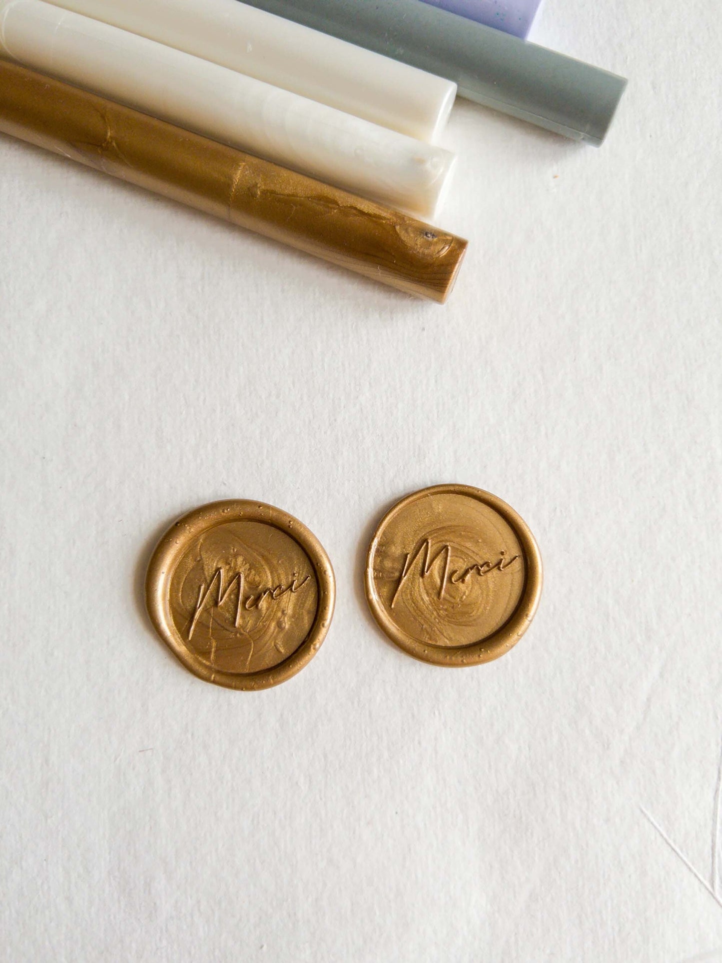 "MERCI" Self Adhesive wax seal