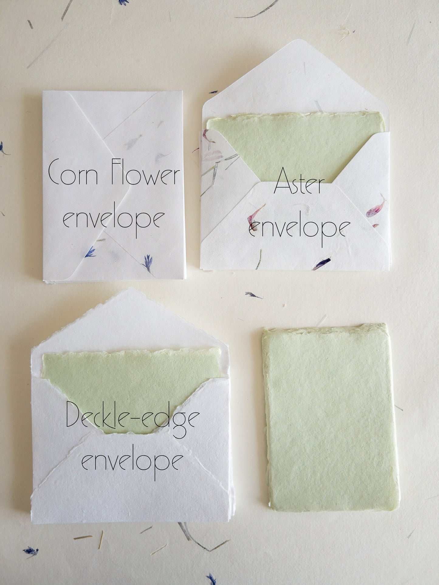 Set of 10 A6, multiple color Handmade Deckle Edge Paper and envelope, 4 BAR Paper, Handmade Cotton Rag Envelopes, papier coton