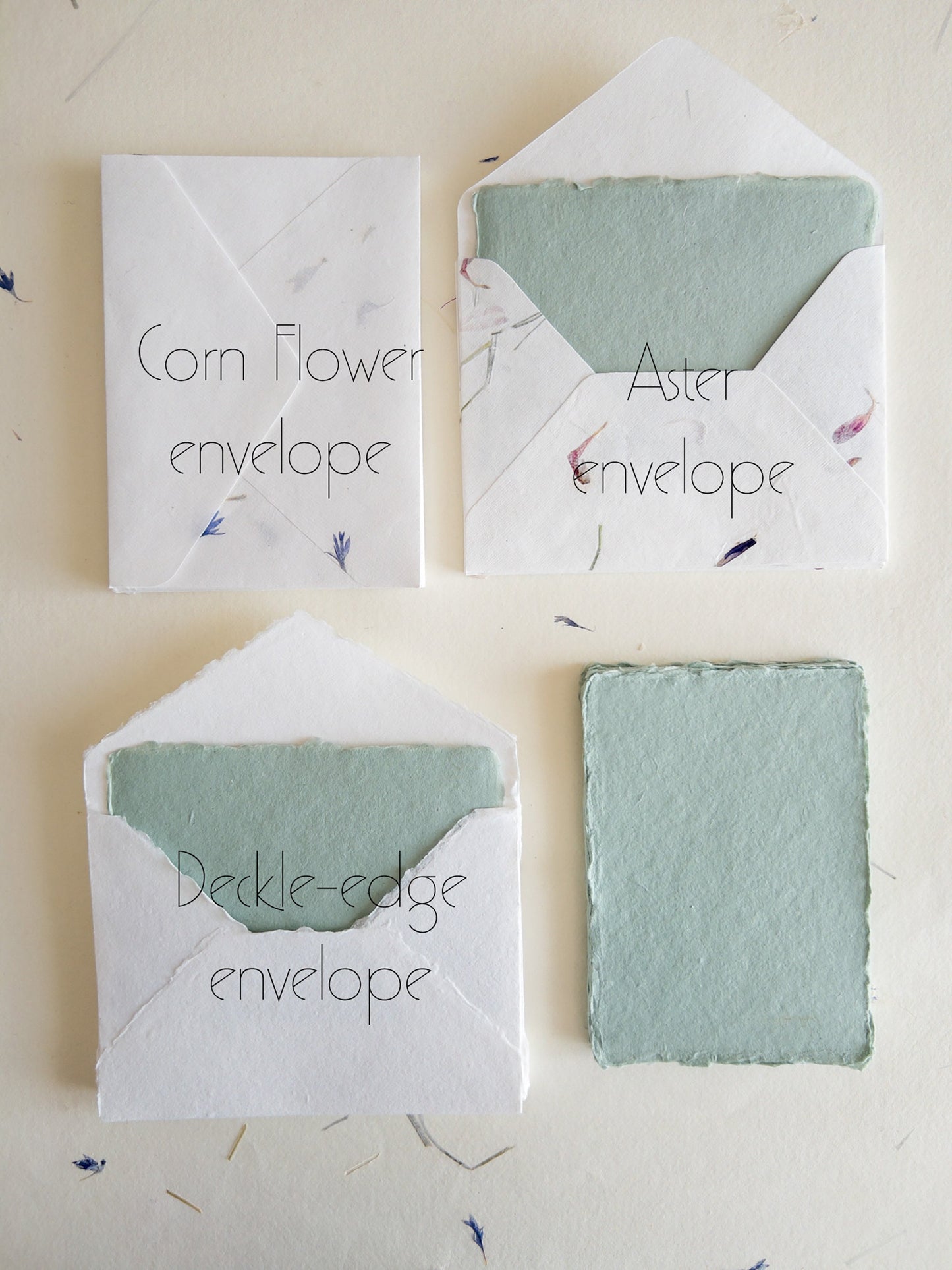 Set of 10 A6, multiple color Handmade Deckle Edge Paper and envelope, 4 BAR Paper, Handmade Cotton Rag Envelopes, papier coton