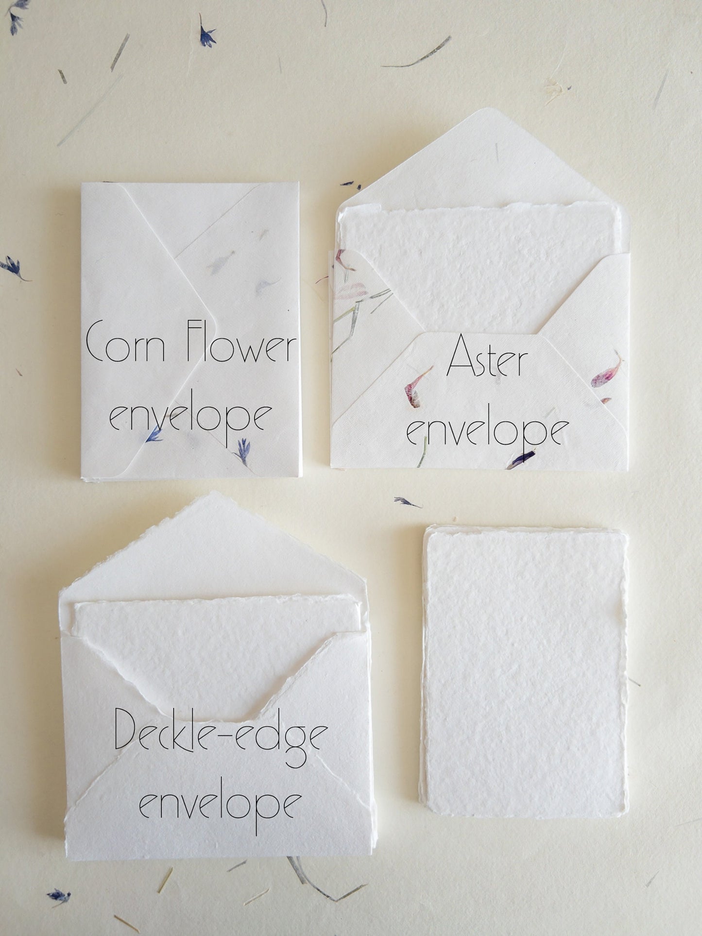 Set of 10 A6, multiple color Handmade Deckle Edge Paper and envelope, 4 BAR Paper, Handmade Cotton Rag Envelopes, papier coton