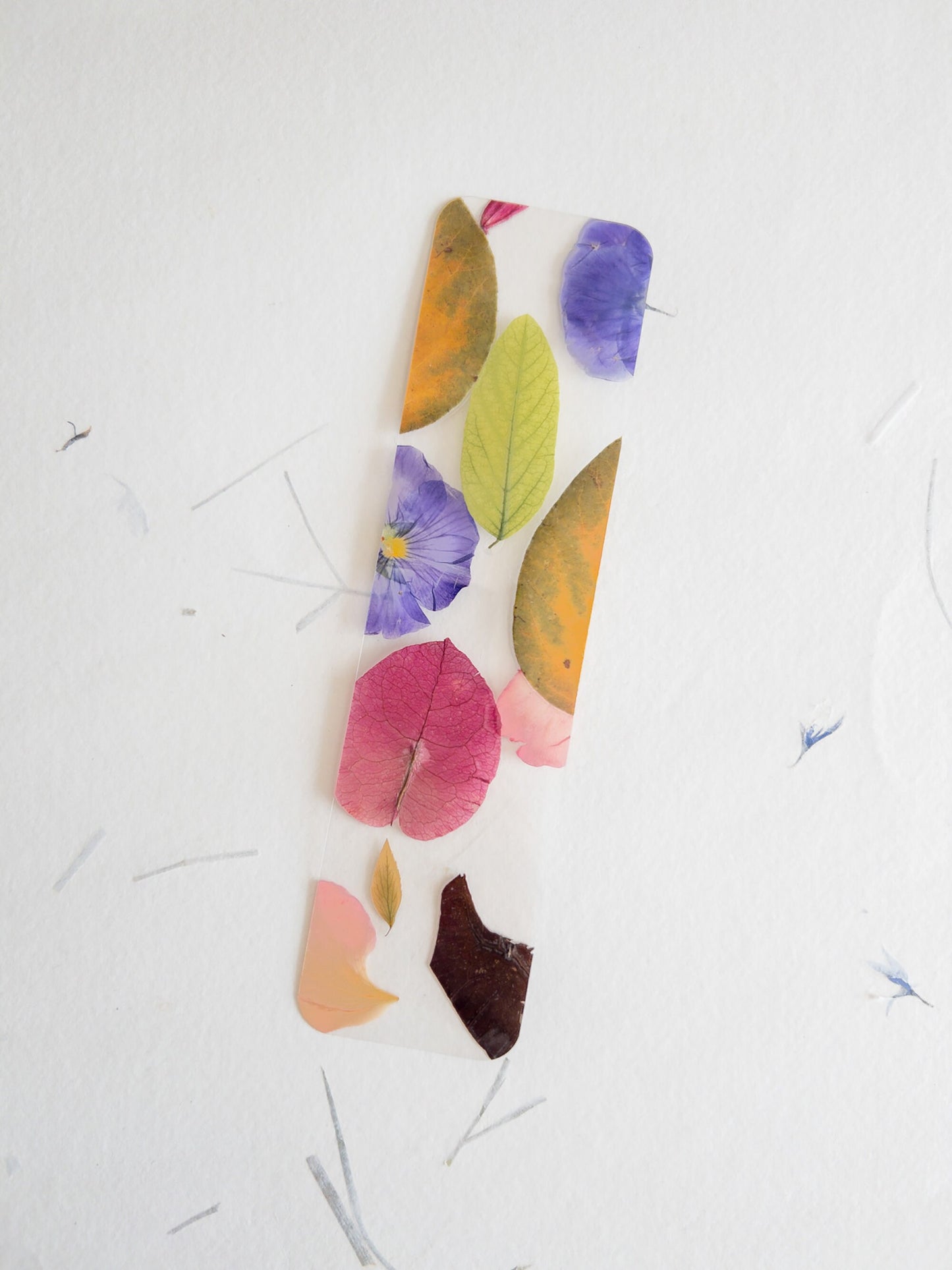 pressed flower bookmark, mixed flowers, handmade bookmark, gift, dried flower, fleur séchée , marque page