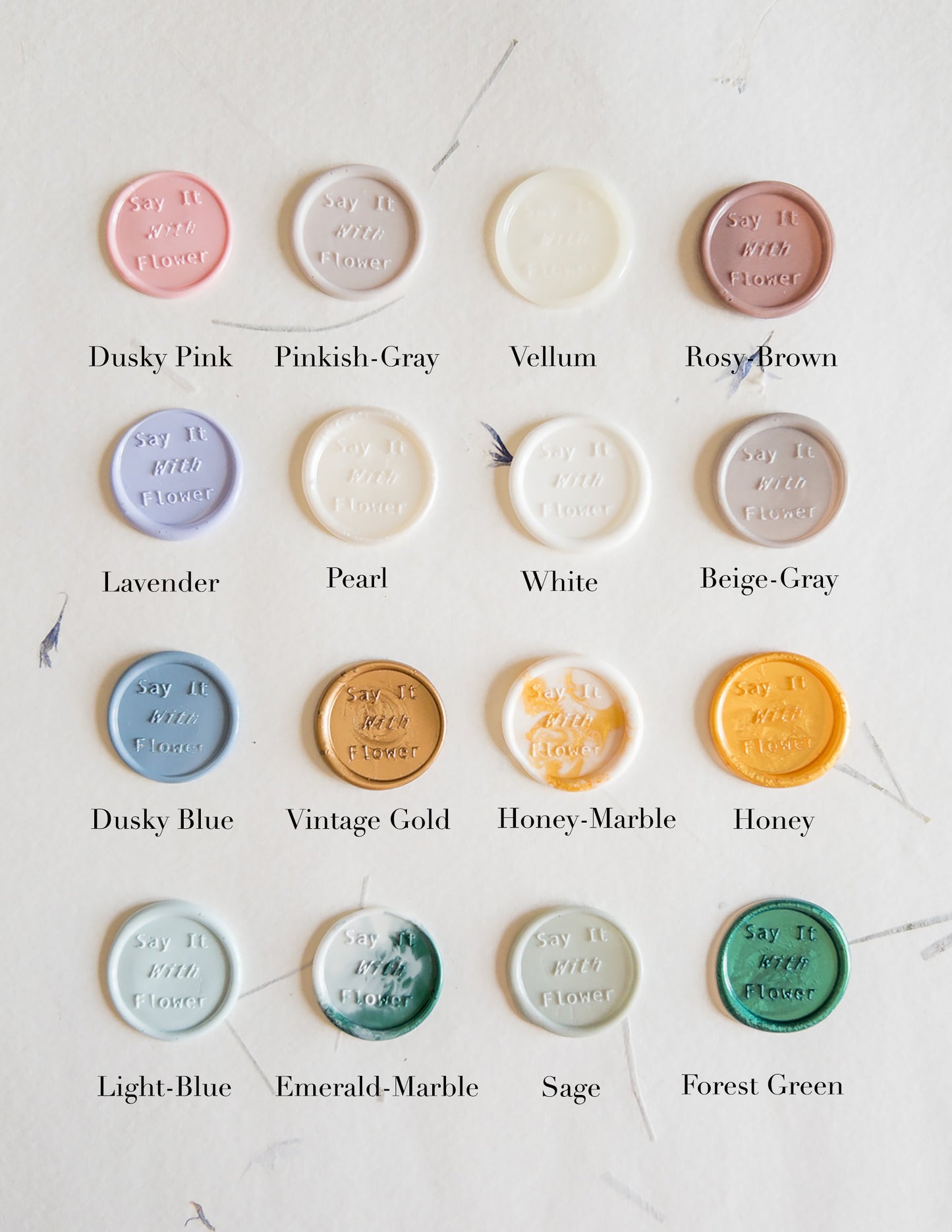 Baby Breath Pressed flower Seals