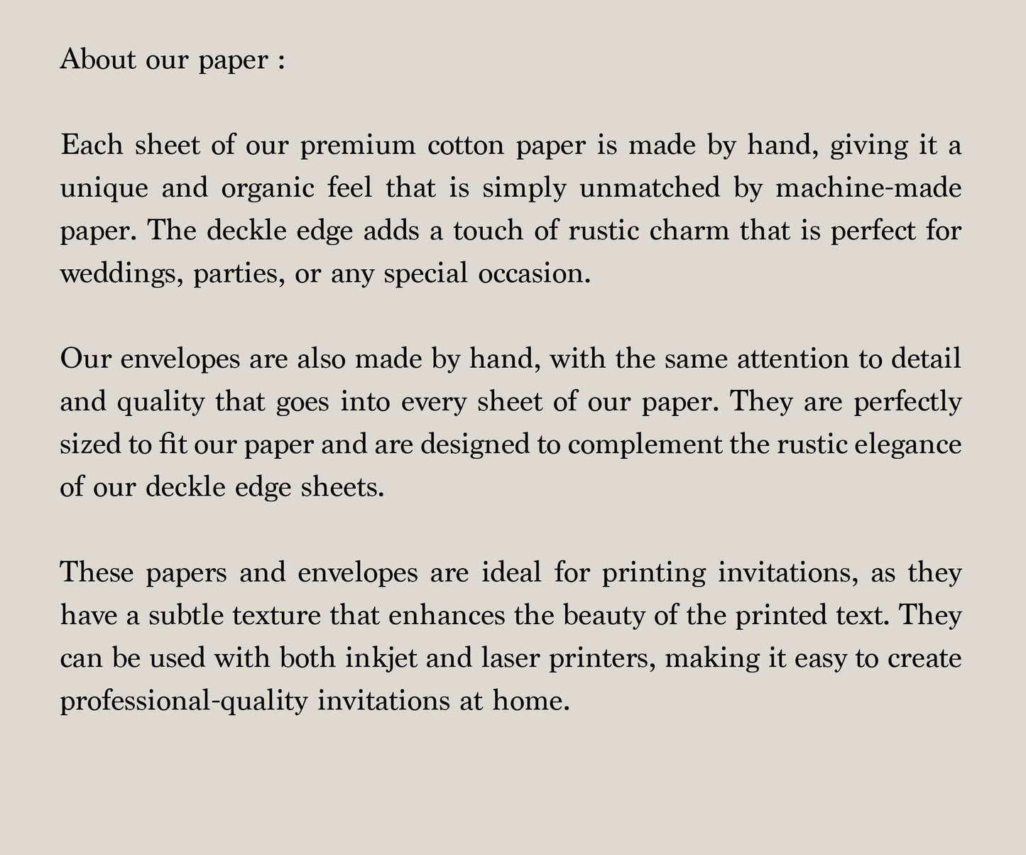 Forest Green Deckle Edge Paper & Envelopes