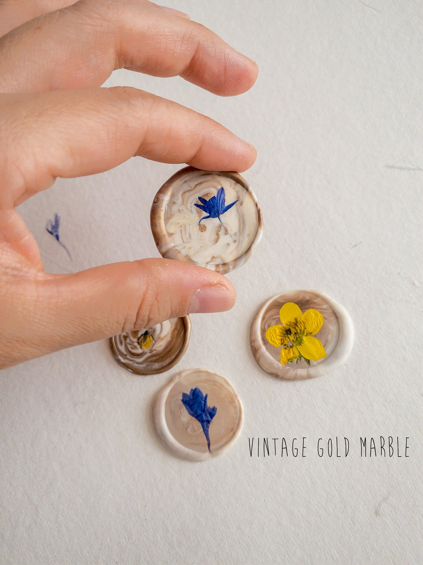 Pressed flower Seals Stickers, Self Adhesive Wax Seals, flower Wax Seals, Invitation Wax Seals, Wedding Wax Seal Stickers