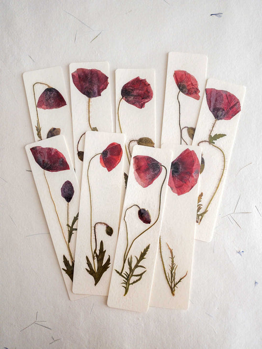 Common poppy bookmark