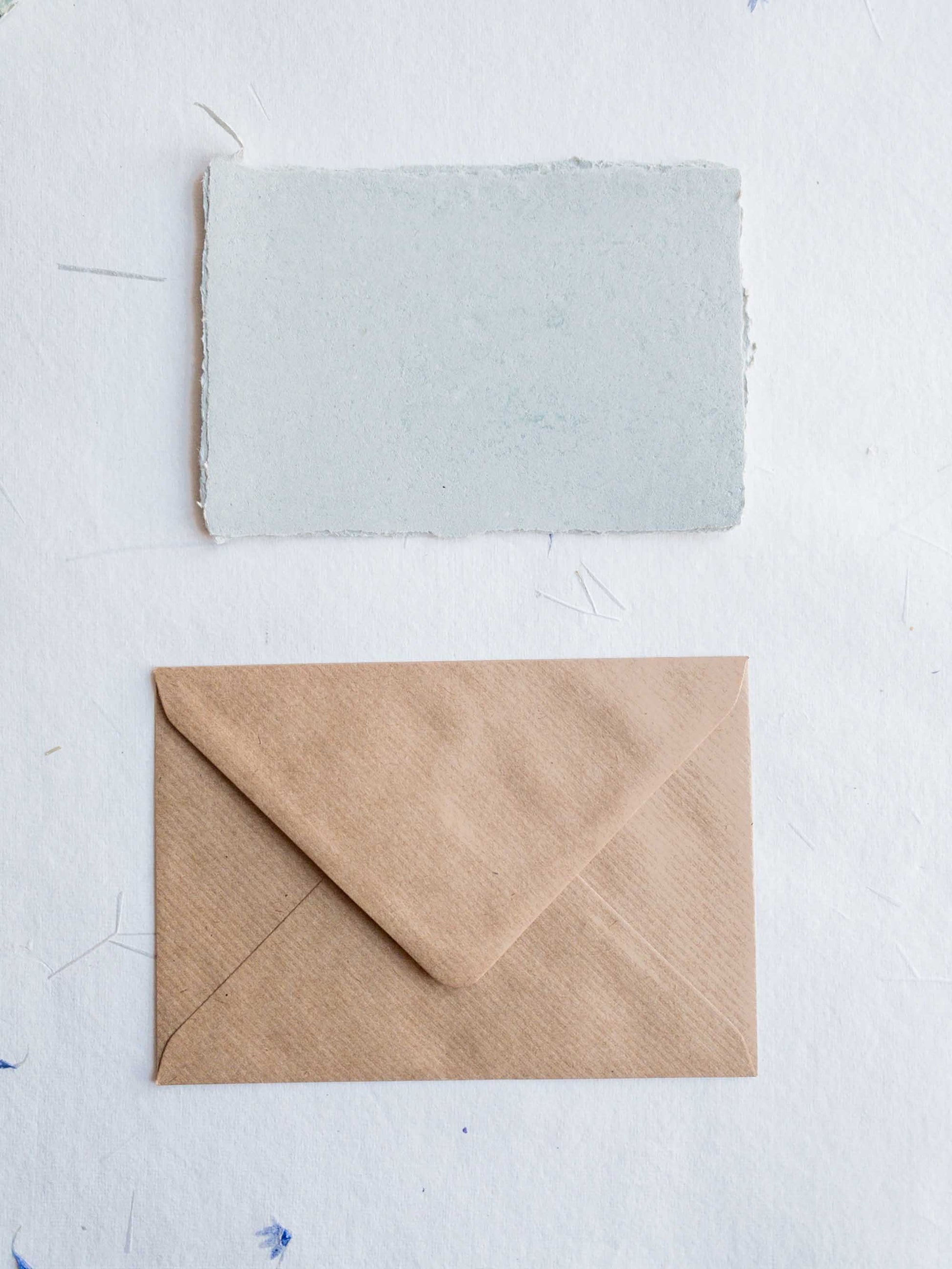 Handmade Deckle Edge Paper with Envelop, cotton Deckle Edge Paper, Invitation Paper, Calligraphy Paper, Papier Fait Main
