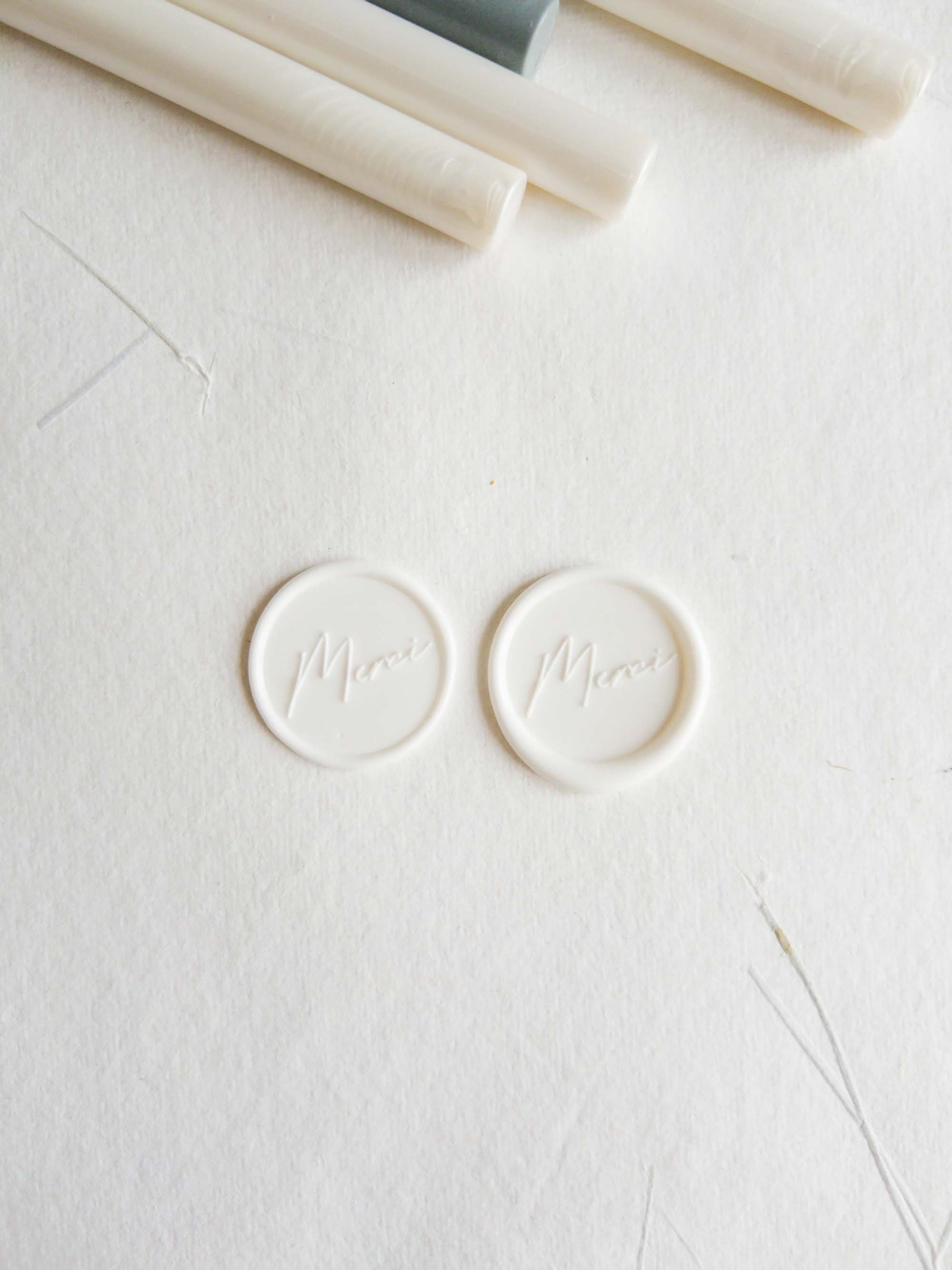 "MERCI" Self Adhesive wax seal