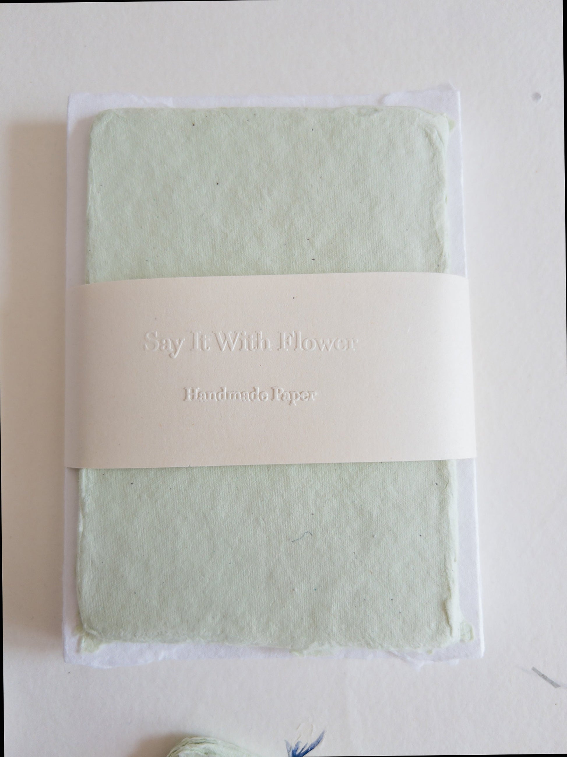 Vert Amande, Vintage green Handmade Deckle Edge Paper 4 Bar envelope, 4 BAR Deckle Edge Paper, invite Calligraphy Paper, Papier Fait Main,