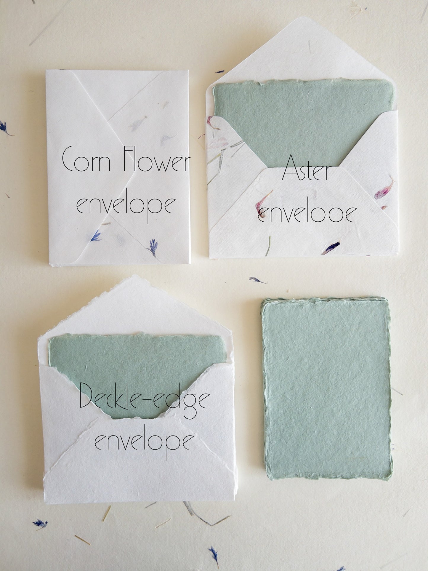 Set of 10 A6, multiple color Handmade Deckle Edge Paper and envelope, 4 BAR Paper, Handmade Cotton Rag Envelopes, papier coton