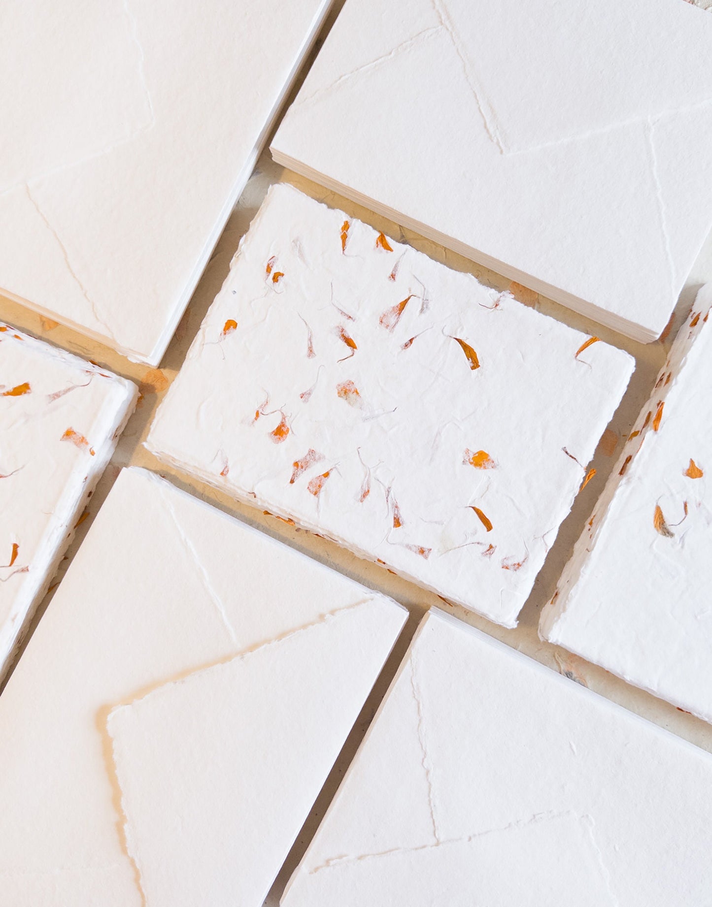 Marigold Handmade Deckle Edge paper deckle edge Envelop, Petal Handmade paper Cotton Rag paper, Invitation Paper, Handmade paper,