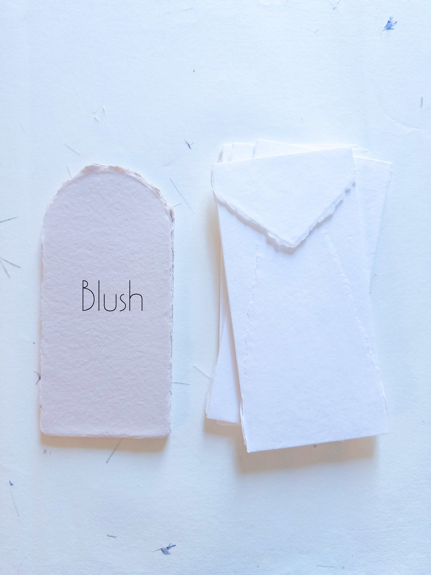 Arched paper Soft White, blush, Invitations de mariage Arch, beige Handmade Deckle Edge Paper , invite Paper, Handmade Paper, wedding invita