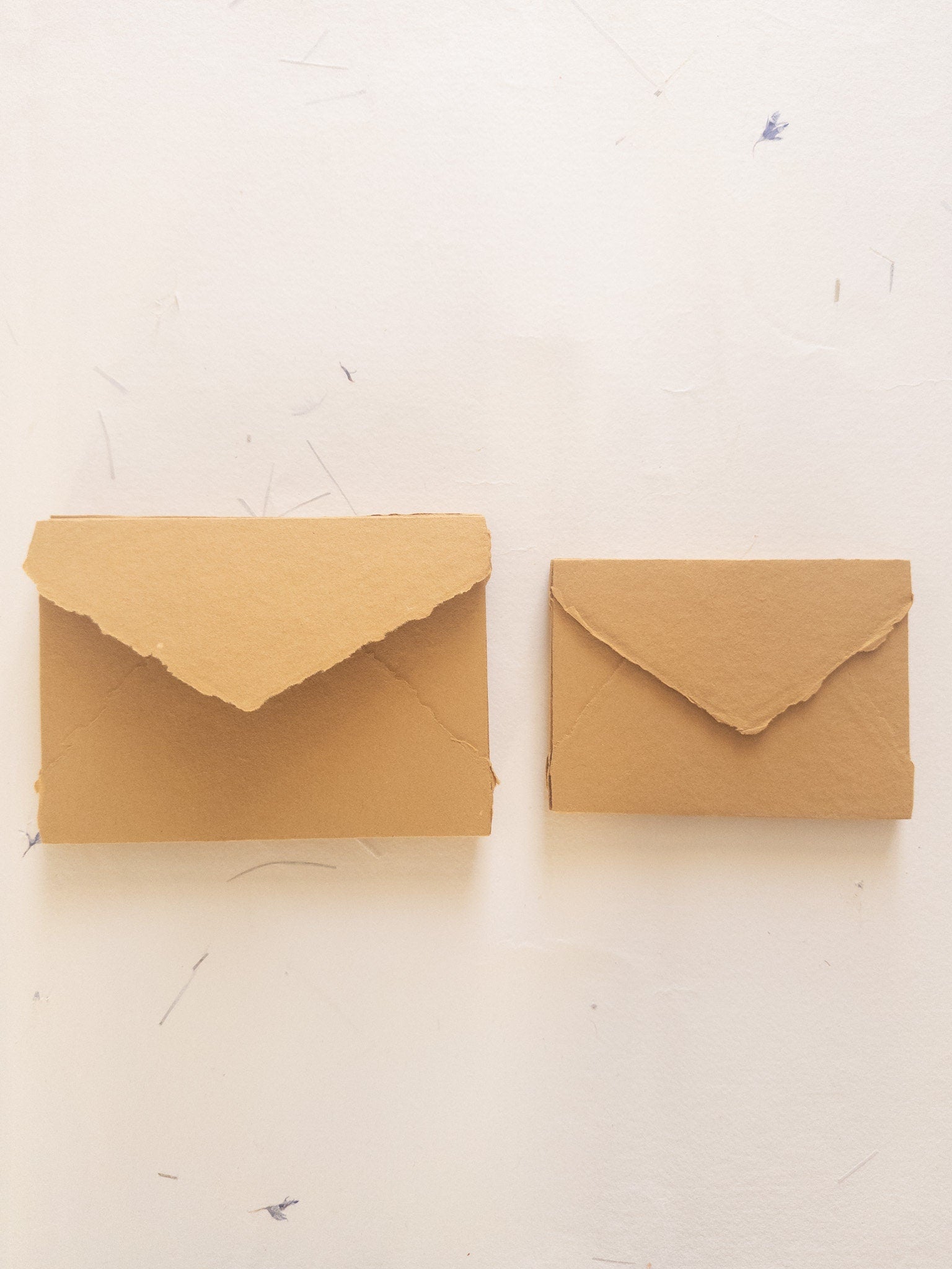 Honey Gold Envelope , blush, luscious, beige Handmade Deckle Edge Envelope 4Bar, C6 Deckle Edge Paper, 5x7 Envelope, Handmade Paper,