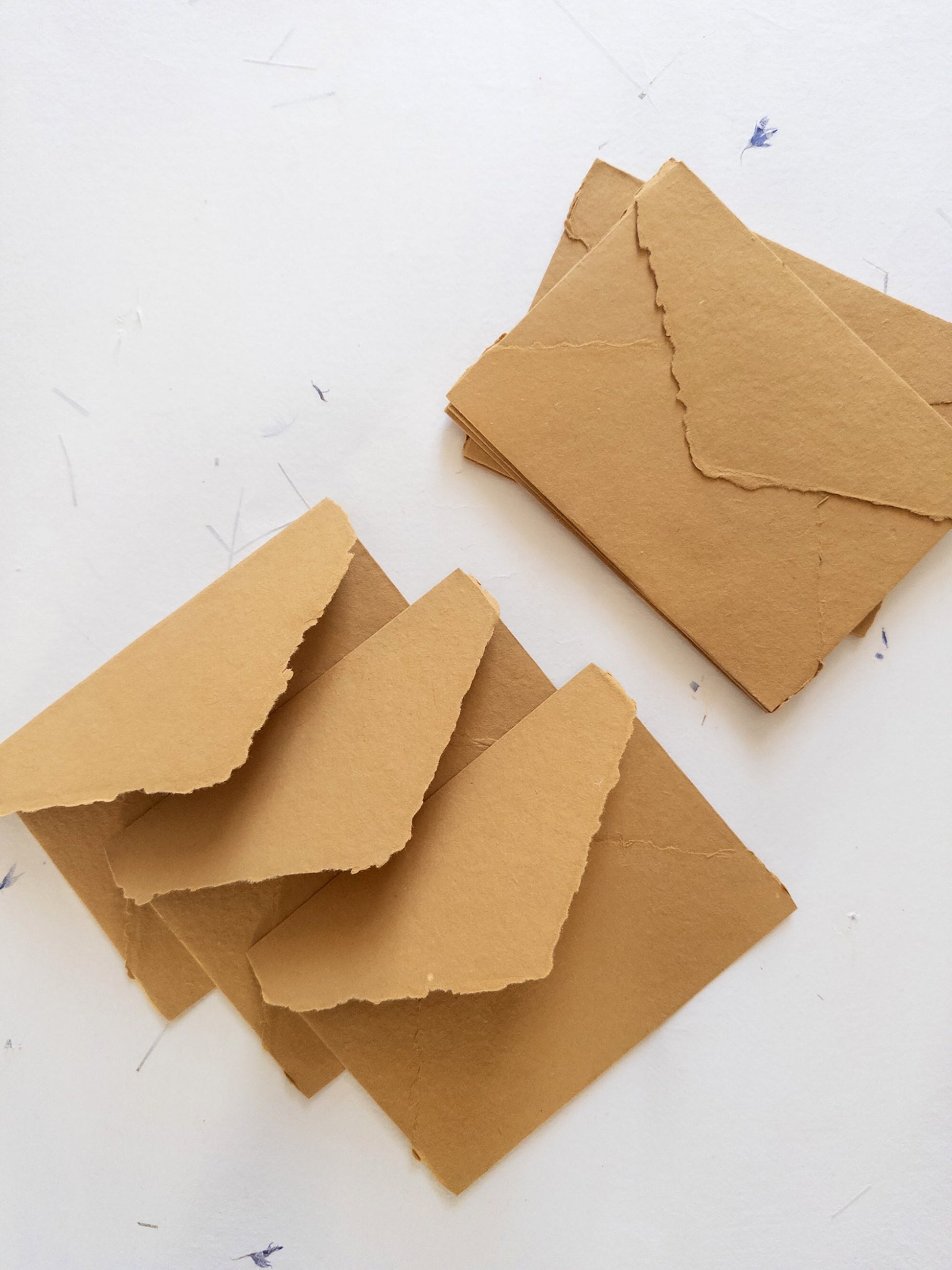 Honey Gold Envelope , blush, luscious, beige Handmade Deckle Edge Envelope 4Bar, C6 Deckle Edge Paper, 5x7 Envelope, Handmade Paper,