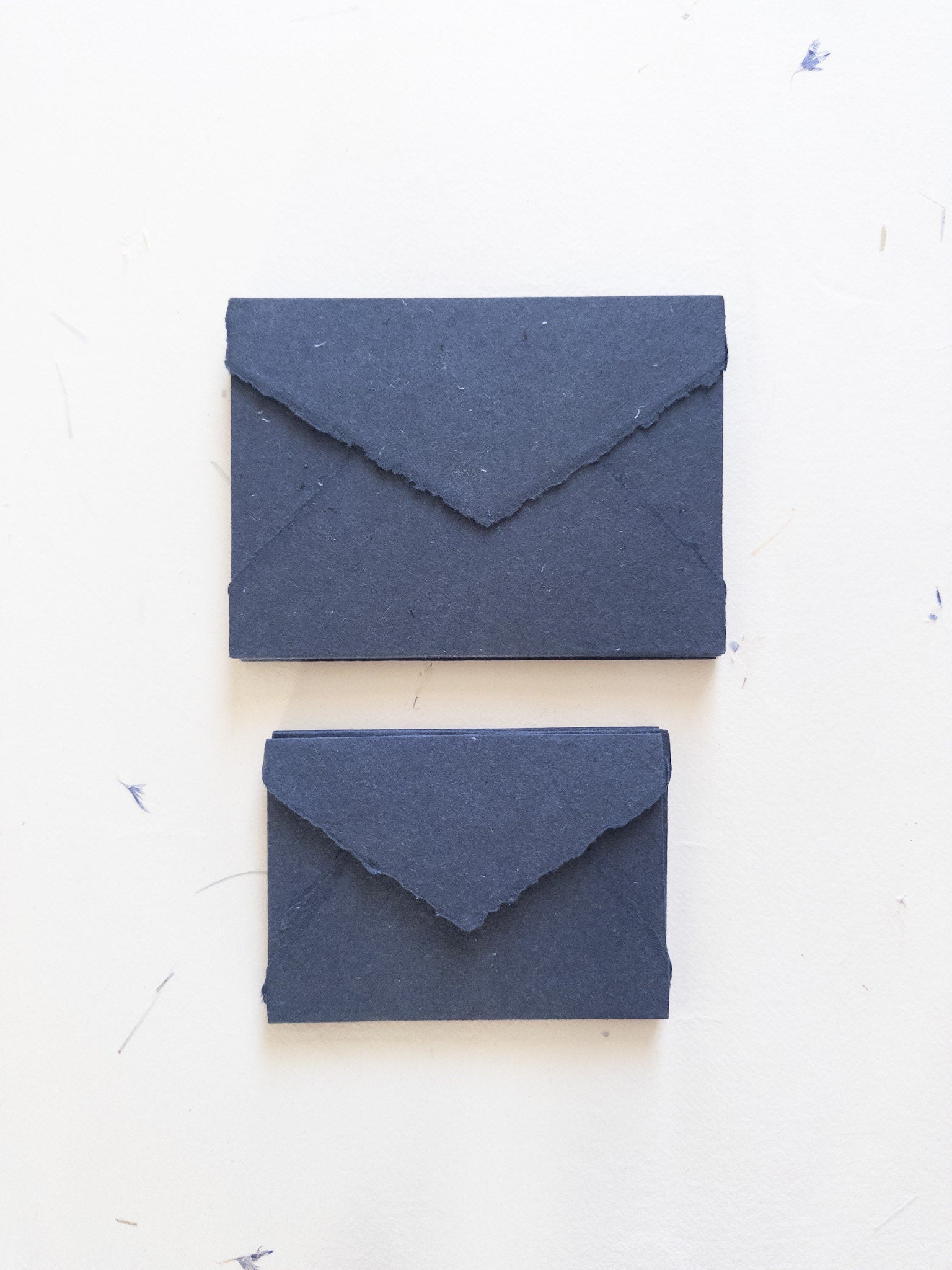 Indigo blue , blush, luscious, beige Handmade Deckle Edge Envelope 4Bar, C6 Deckle Edge Paper, 5x7 Envelope, Handmade Paper,