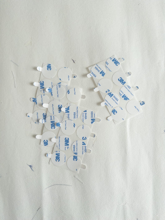 40 pcs of Double Sided 3M Round Wax sticker, Seal Adhesive Backings Stickers Strong Adhesive Tissue Tape , double sided tape for wax seal