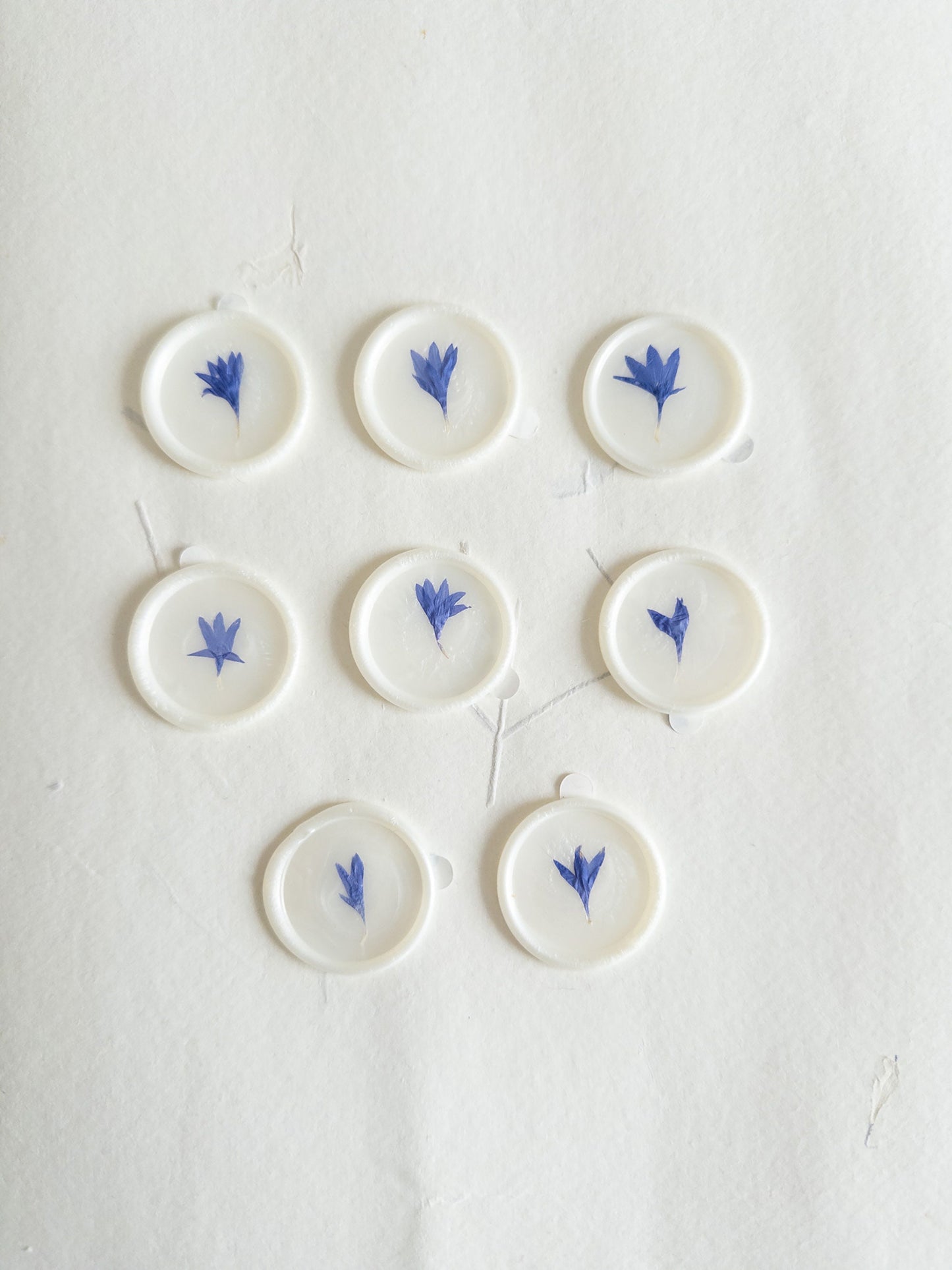 Corn flower "" Pressed flower Seals, Self Adhesive Wax Seals, wedding DIY, flower Wax Seals, Wax Seals, Wedding Wax Seal Stickers