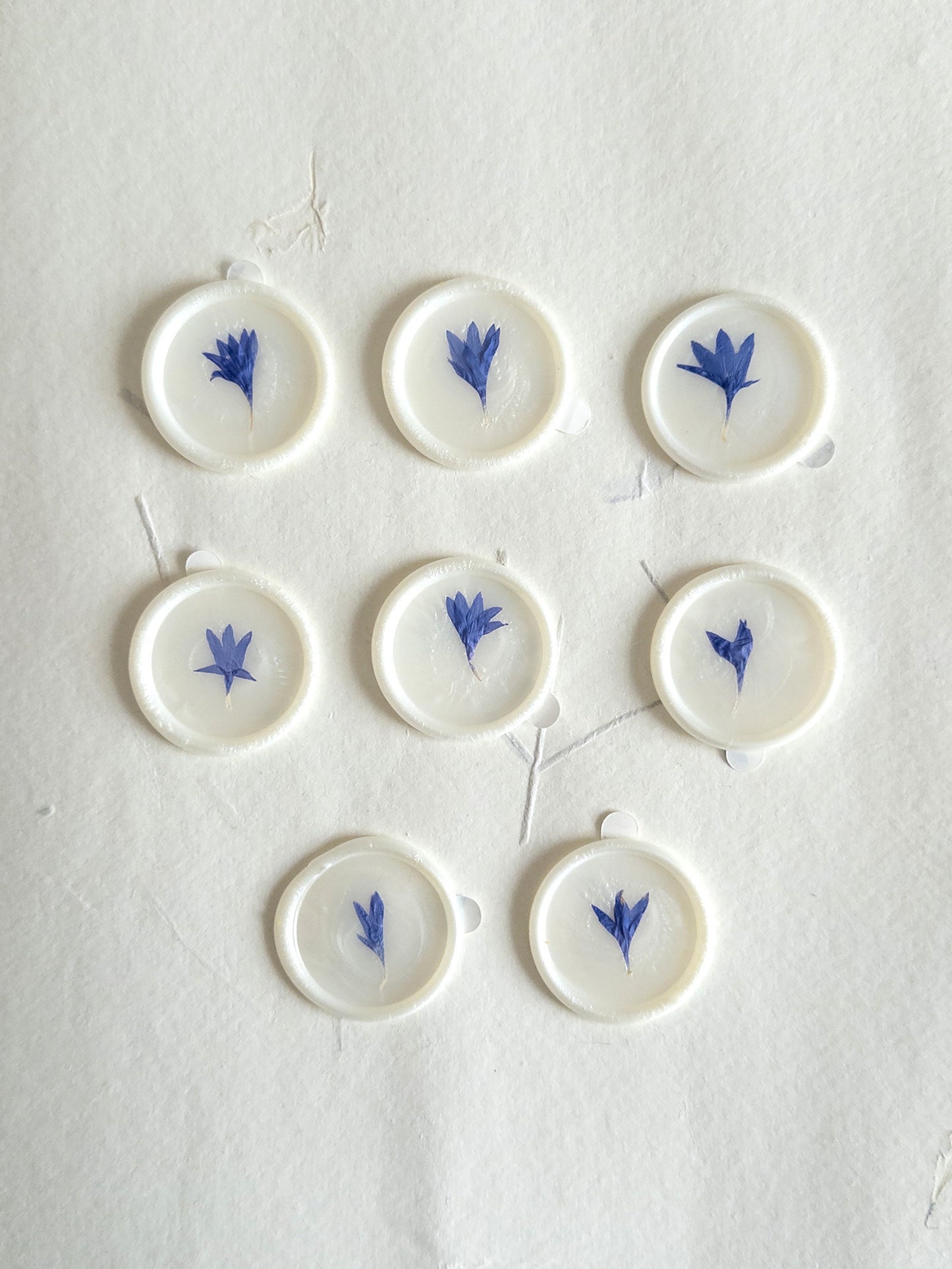 Corn flower "" Pressed flower Seals, Self Adhesive Wax Seals, wedding DIY, flower Wax Seals, Wax Seals, Wedding Wax Seal Stickers