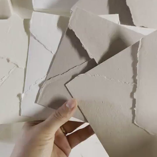 Handmade Deckle Edge Envelop, Handmade Cotton Rag Envelopes paper, Invitation Paper, Calligraphy Paper, Handmade Paper,