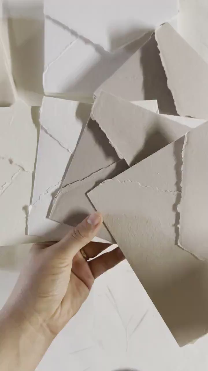 Handmade Deckle Edge Envelop, Handmade Cotton Rag Envelopes paper, Invitation Paper, Calligraphy Paper, Handmade Paper,
