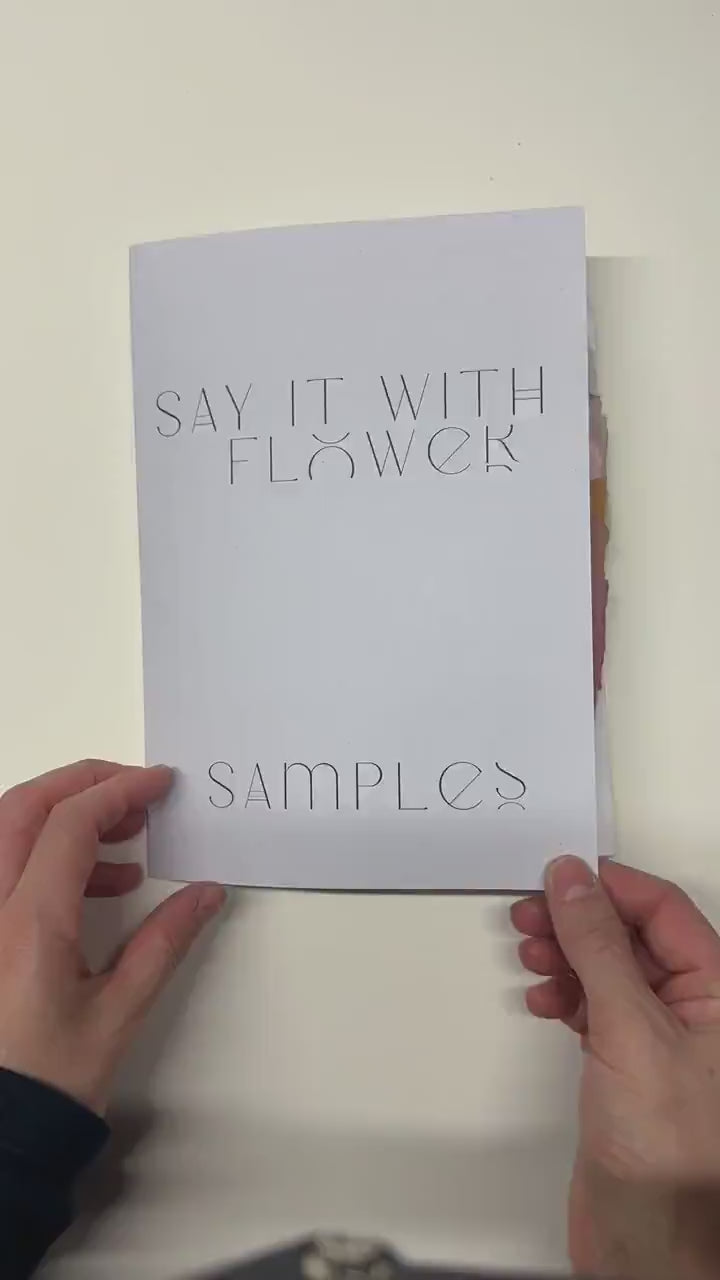 Complete sample pack, Handmade Paper Sample Pack | 17 Color Swatches | Deckle Edge Paper | Envelope & Paper Size Samples | Invitation Paper