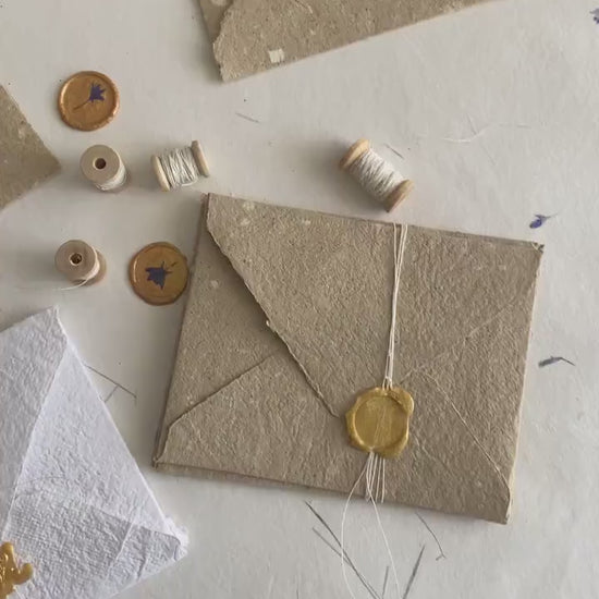 Handmade Deckle Edge Envelop, handmade paper, Invitation Paper, Calligraphy Paper, Papier Fait Main,